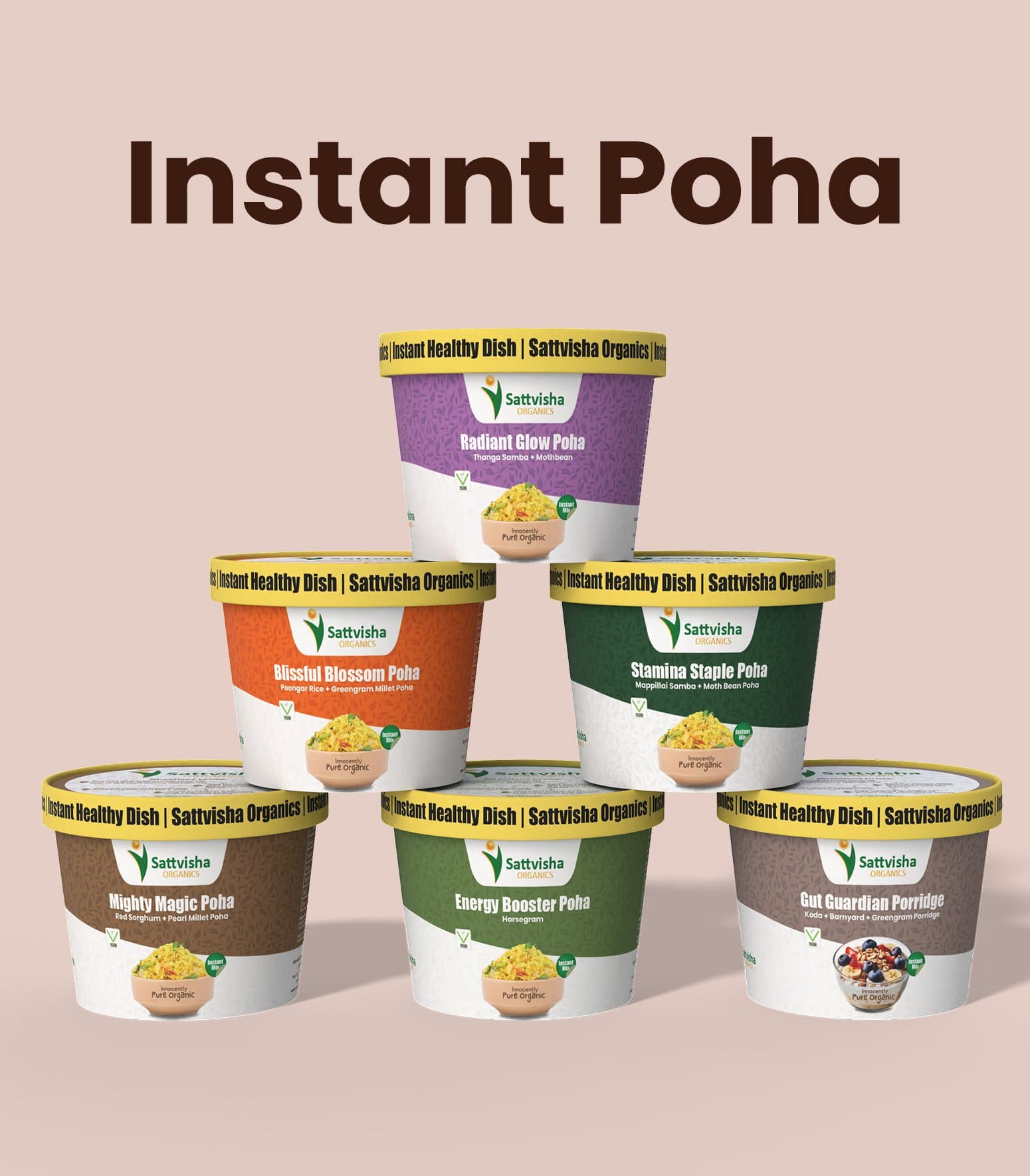 Sattvisha instant poha product selection