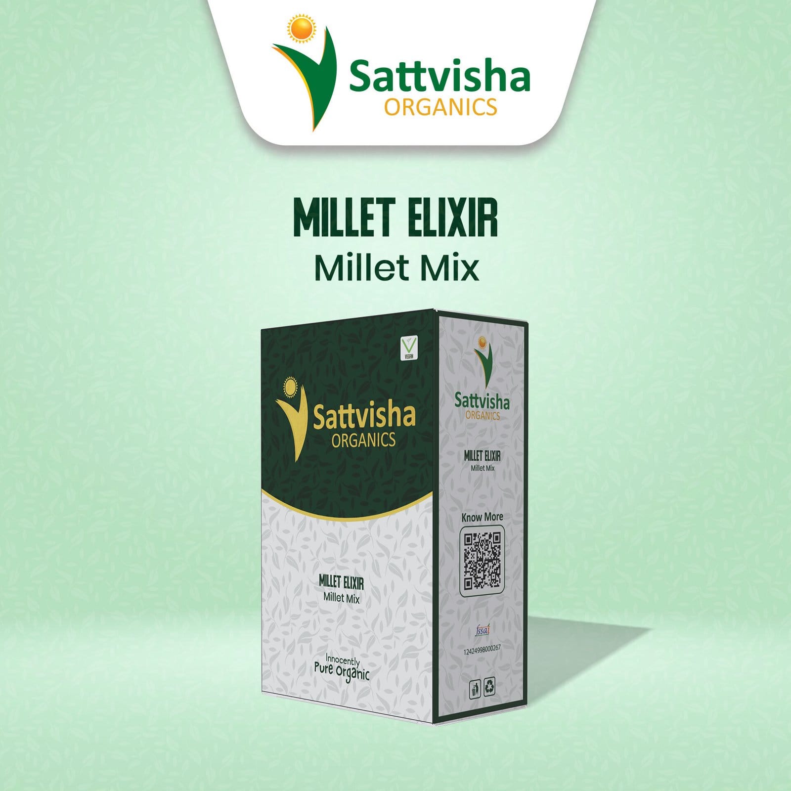 Sattvisha Millet Elixir organic powder pack