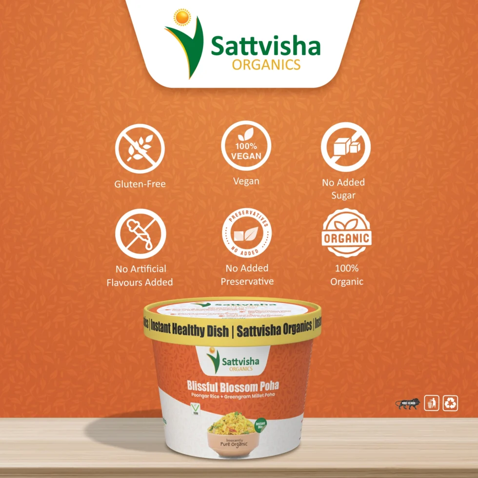 Poongar Rice + Greengram Millet Flakes | Sattvisha Blissful Blossom