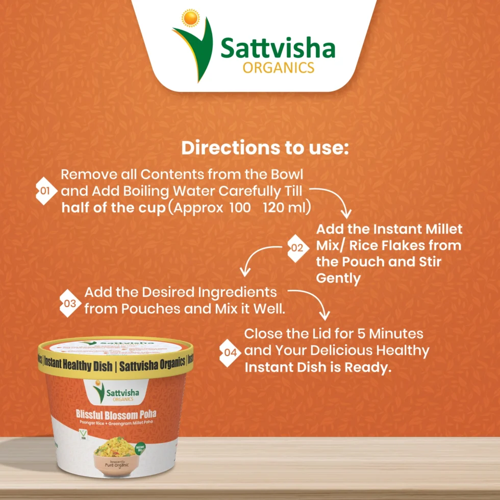 Poongar Rice + Greengram Millet Flakes | Sattvisha Blissful Blossom