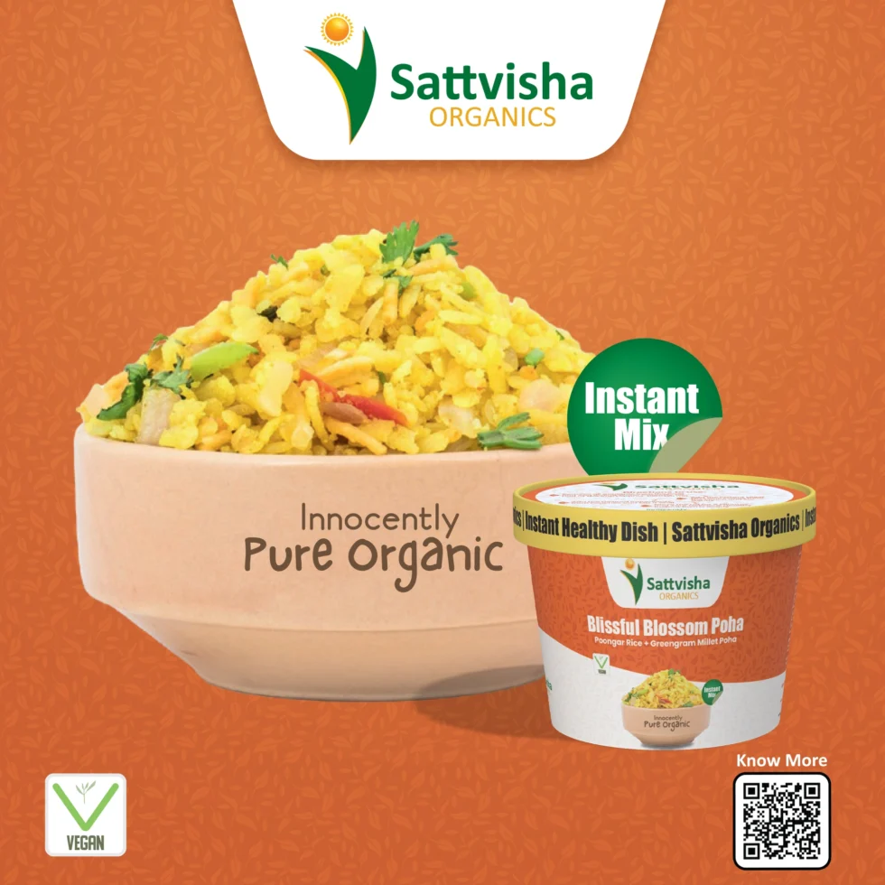 Poongar Rice + Greengram Millet Flakes | Sattvisha Blissful Blossom