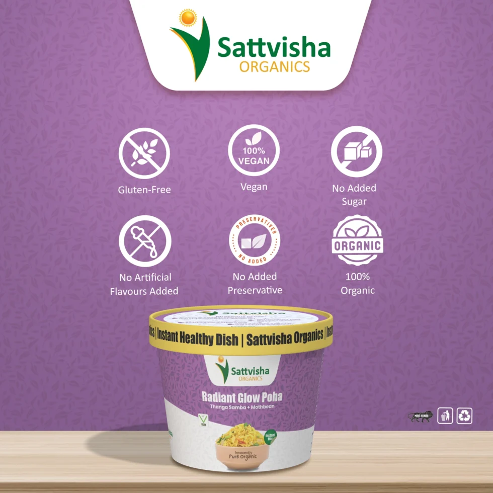 Thanga Samba + Moth Bean Flakes | Sattvisha Radiant Glow