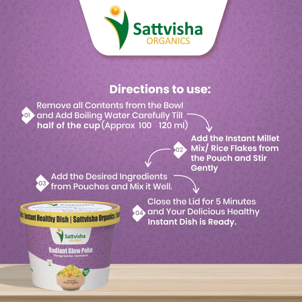 Thanga Samba + Moth Bean Flakes | Sattvisha Radiant Glow