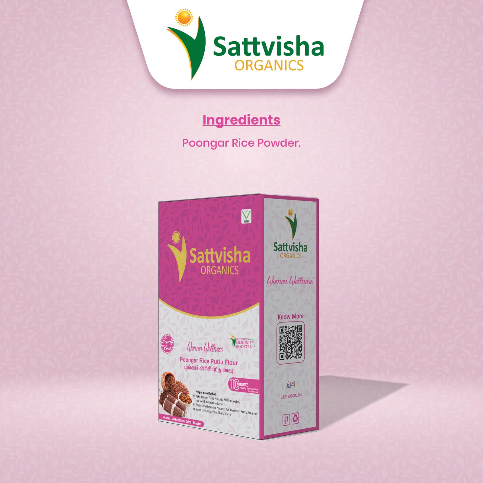 Sattvisha Women Wellness - Poongar Rice Puttu Mix