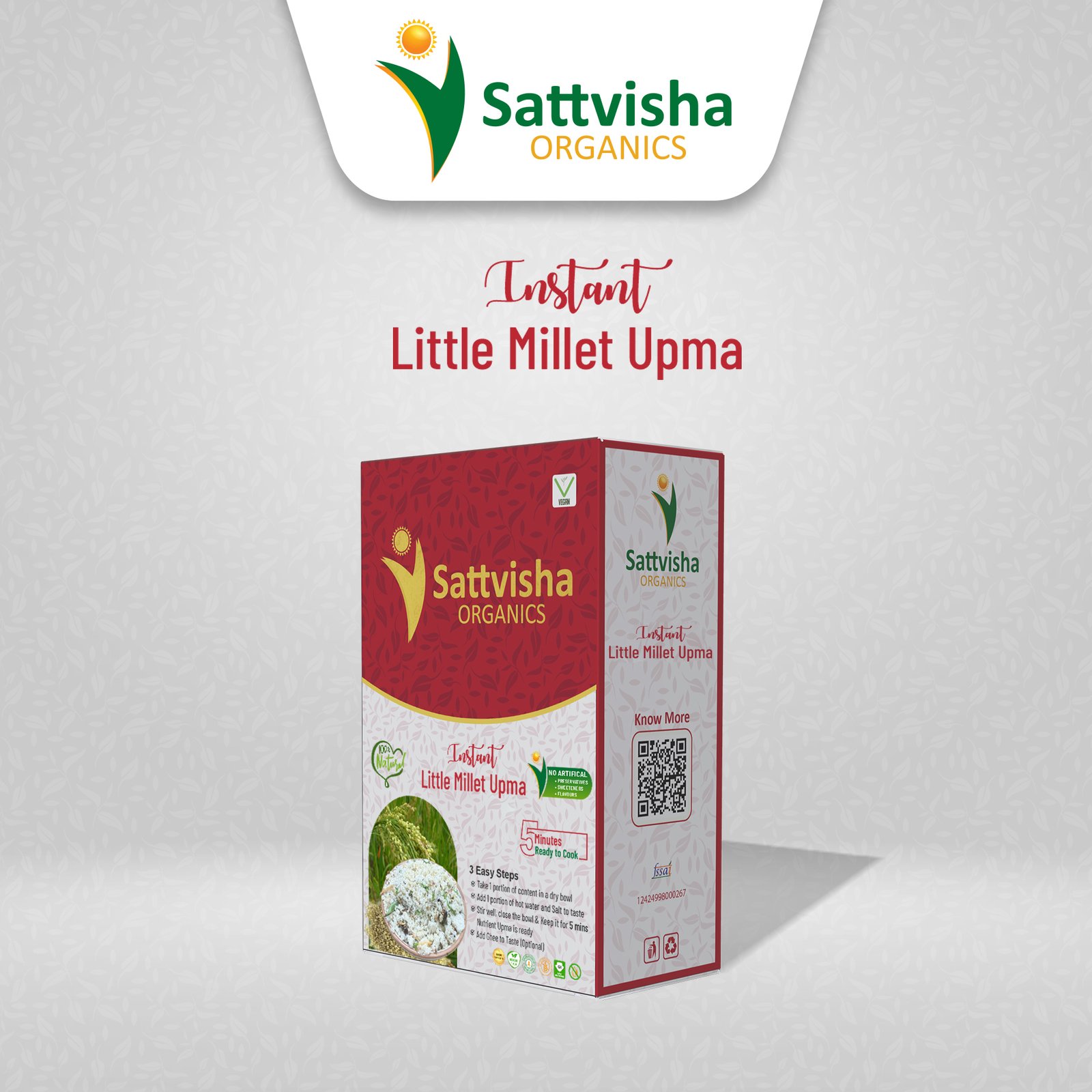 Sattvisha Instant Little Millet Upma Mix